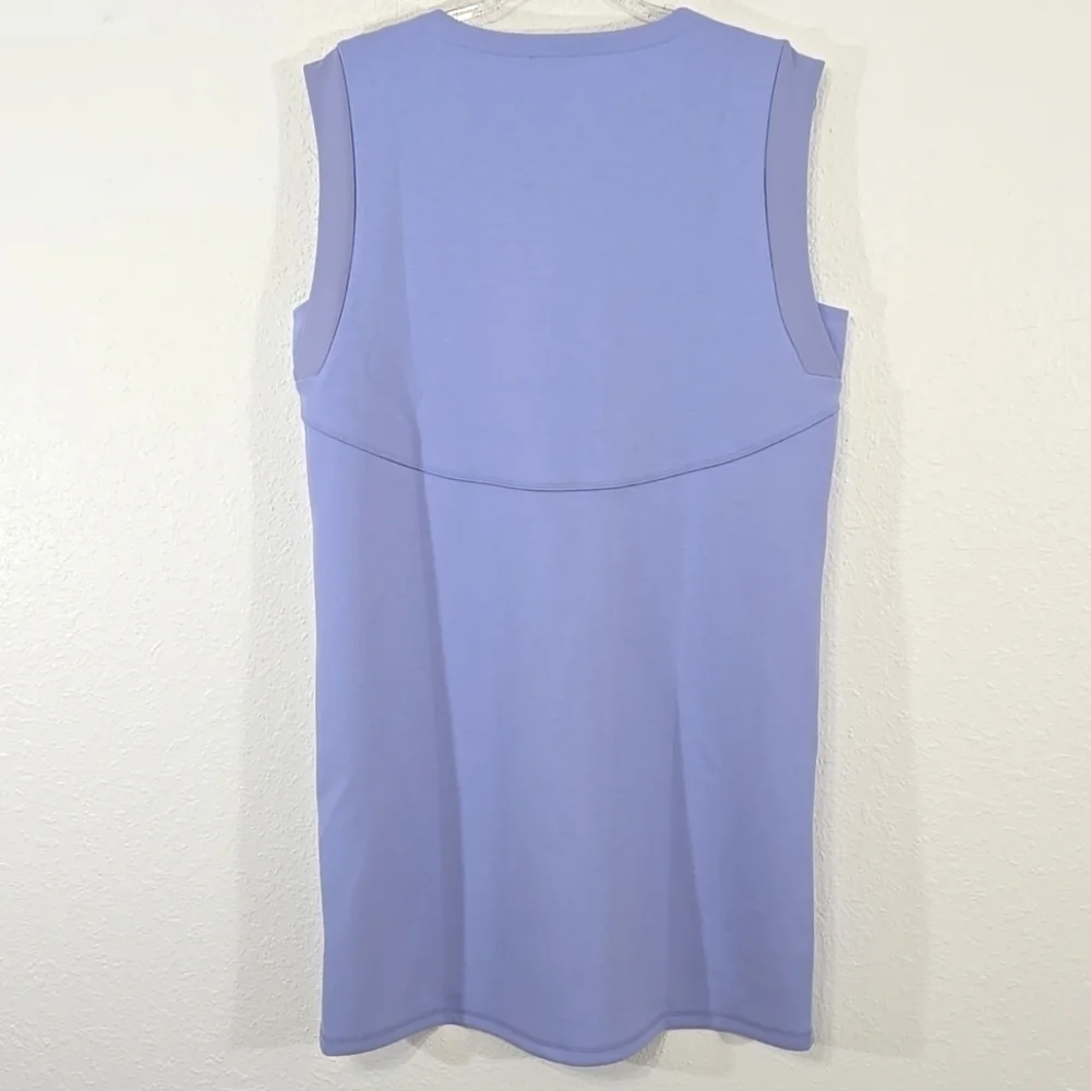 T by Talbots Lavender Sleeveless Dress w/Pockets Active Stretch Comfy, size L - Picture 4 of 7